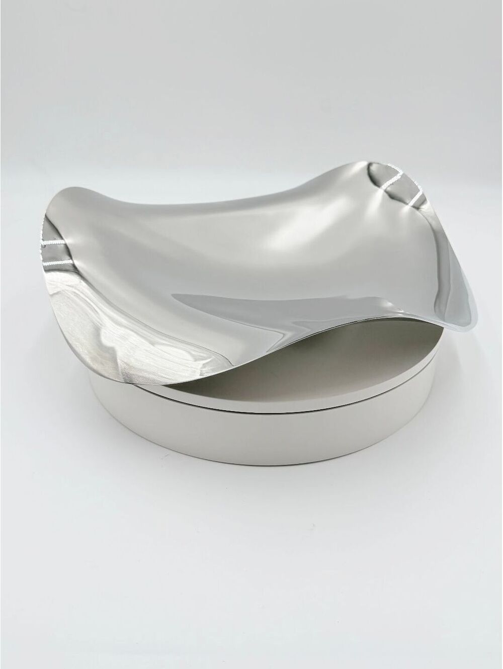 Georg Jensen Cobra Stainless Steel Oval Decorative Tray Centerpiece Bowl 15"